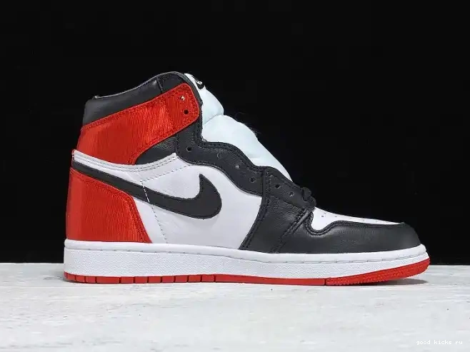 Rep High CD0461-016 Black Jordan Satin Toe 1 Retro Air 0608